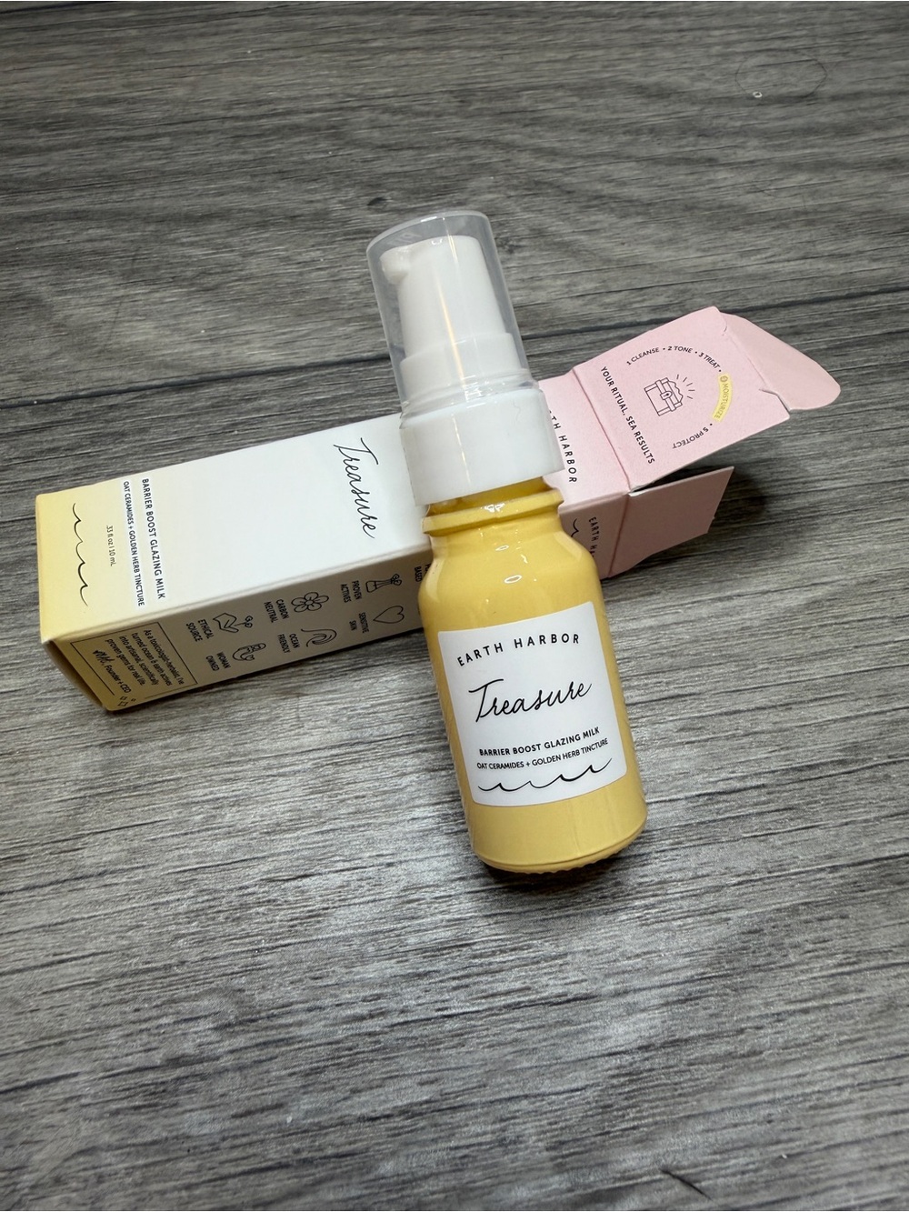 NEW Earth Harbor Treasure Barrier Boost Glazing Milk 10ml Oat Ceramides Mini